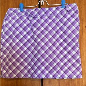 Purple Plaid Women's Golf Skort